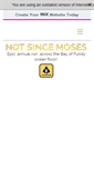 Mobile Screenshot of notsincemoses.com